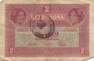 1917. 2K (3x) mindegyik ovális délszláv bélyegzővel T: III,IV