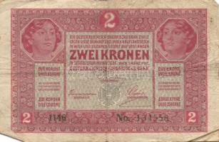 1917. 2K (3x) mindegyik ovális délszláv bélyegzővel T: III,IV