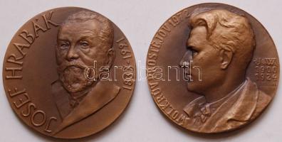 Csehország 1972. Prostejov fesztivál + Josef Hrabák Br emlékplakettek T:1