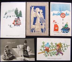 48 db vegyes modern képeslap, sok üdvözlőlap és néhány városképes, vegyes minőség / 48 mixed cards