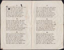 1846 A haldokló anya utolsó tanítása gyermekének. Német vers, Prága, Landau nyomda 4 oldal ()egy kis...