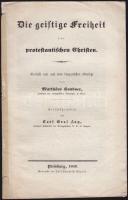 Die geistliche Freiheit der protestantischen Christen, verfaßt und aus dem Ungarischen übersetzt von Matthäus Haubner. Pressburg, 1843, 26p.