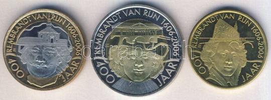 Hollandia 2006. 1/2 Rembrandt + 1 Rembrandt + 2 Rembrandt "400 éve született" T:BU