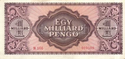 1946. 1.000.000.000P (2x) "Felszabadulási pénzkiállítás a kispesti Tőke László úttörőházban 197...