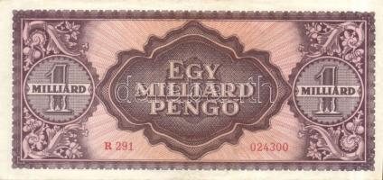 1946. 1.000.000.000P (2x) "Felszabadulási pénzkiállítás a kispesti Tőke László úttörőházban 197...