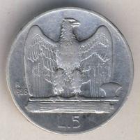 Olaszország 1927. 5L Ag T:3