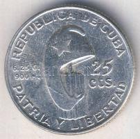 Kuba 1953. 25c Ag "100 éve született Jose Marti" T:2-
