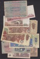 NDK / Bulgár / Cseh 12db klf bankjegy T:vegyes