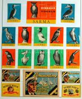 389 darabos magyar gyufacímke-gyűjtemény rendezett berakóban jó motívumokkal / Hungarian match label collection