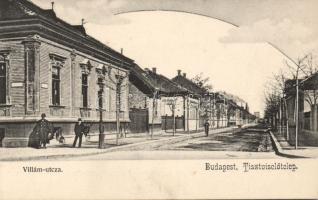 Budapest VIII. Tisztviselőtelep Villám utca
