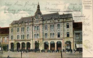 Szatmár Hotel Pannónia and the shop of Mór Halász