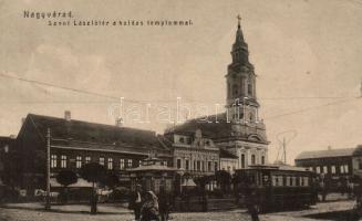 Nagyvárad St László square with tram
