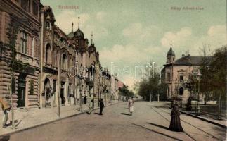 Szabadka Kállay street with the machinery shop of Ödön Szűcs