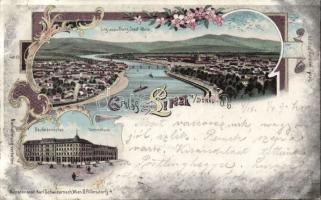 Linz with commercial center litho (small tear)