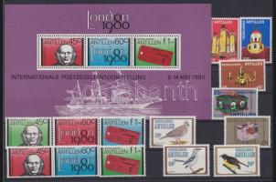 14 different stamps with complete sets + 1 block, 14 klf bélyeg, közte teljes sorok + 1 blokk, 14 verschiedene Marken mit ganzen Sätzen + 1 Block