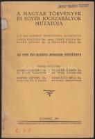 1940-1944  3 db Magyar törvények és egyéb jogszabályok mutatója + 2 db Magyarországi rendeletek tára