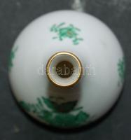 Herendi jelzéssel ellátott kézzel festett Apponyi mintás egyszálas virágváza / Herend chinaware vase...