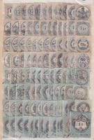 1868-1880 100 db illetékbélyeg