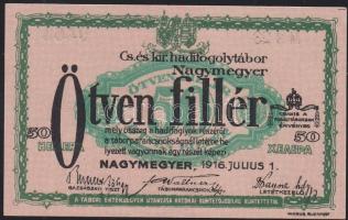 Nagymegyer/hadifogolytábor 1916. 50f T:I