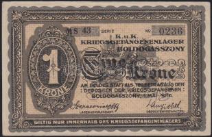 Boldogasszony/hadifogolytábor 1916. 1K T:I