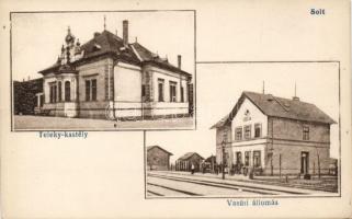 Solt Vasútállomással és a Teleky-kastéllyal