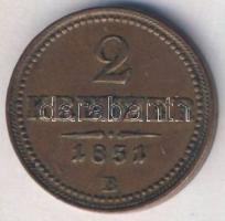 Ausztria / magyar verdejel 1851B 2Kr T:2+/2