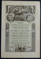 1914 Meghívó a Gyömrői Ált. Ipartestület Nyári Mulatságára