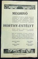 1919 Meghívó a Kistarcsai Földműves Ifjúság Horthy-Estélyére