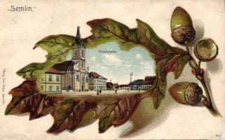 Zimony main square, nuts Emb. litho