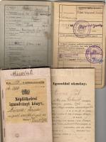 1874-89 3 db katonai igazolvány