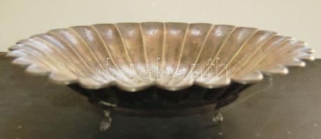 1800-as évekből származó dekoratív ezüst 4 lábú gyümölcsöstál szép állapotban / 19th century silver fruit bowl in good condition (Ag) / 440g
