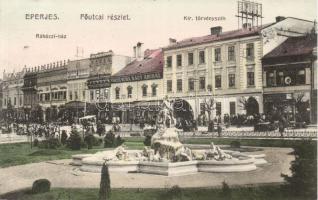 Eperjes main street with the Paris Department Store