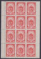 1944 Vöröskereszt segélybélyeg kisív