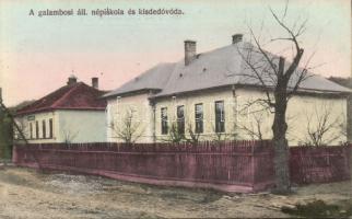 Galambos népiskola és kisdedóvoda Divald