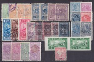 29 db román okmánybélyeg stecklapon