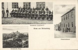 Szelindek (Stolzenburg) with artillery cadets group photo