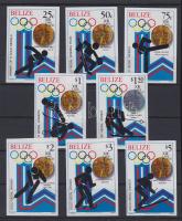 Téli olimpia érmesei vágott sor, Winter Olympics Gold Medal Winners imperforated set