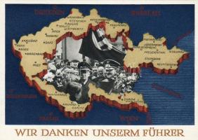 Színes náci díjjegyes propagandalap T1