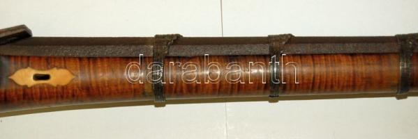 17. századi eredeti érintetlen Török Ottomán birodalmi elöltöltős muskéta damaszkuszi acélból készít...