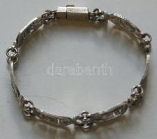 Egyiptomi mintás kézzel készített ezüst (Ag) karkötő 16,94 gr