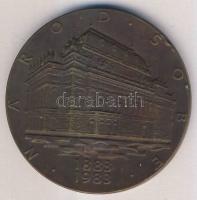 Csehszlovákia 1983. A cseh Nemzeti Színház Br emlékplakettje (d=60mm) T:2+
