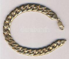 Aranyozott ezüst (Ag) pancer karlánc 38,71 gr