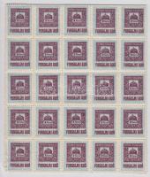 1921 100 db 2K forgalmi adó bélyeg ívben (10.000)