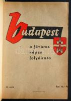 1947 Budapest Képes Folyóirata teljes évfolyam eredeti kötéssel, rengeteg reklámmal!