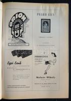 1947 Budapest Képes Folyóirata teljes évfolyam eredeti kötéssel, rengeteg reklámmal!