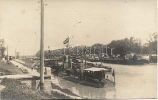 K.u.K. Military port with the barge Aluta photo