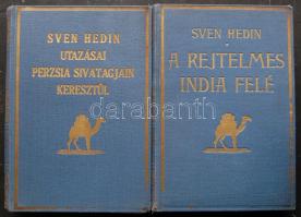 Sven Hedin utazásai Perzsia sivatagjain keresztül + A rejtélyes India felé, sok képpel illusztrálva, jó állapotban