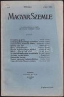 1937 Magyar Szemle, benne Bisztray Gyula: utazás a Balaton írói körül, A Magyar Szemle Társaság kiadása