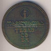 Azonosítatlan közép ázsiai bronz medál kulturális örökségek képeivel (138.2g) T:1-