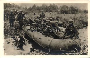 Military WWII German inflatable boat photo